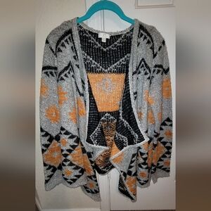 Charming Charlie Aztec Print Cardigan